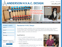 Tablet Screenshot of andersonhvacdesign.ca